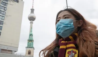 Imagen de una turista en Berlín.