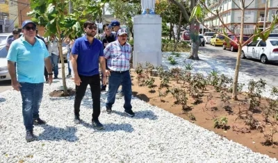 Alberto Salah, Jaime Pumarejo y Rafael Lafont.