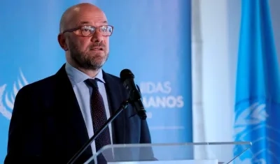 El representante de la ACNUDH en Colombia, Alberto Brunori.