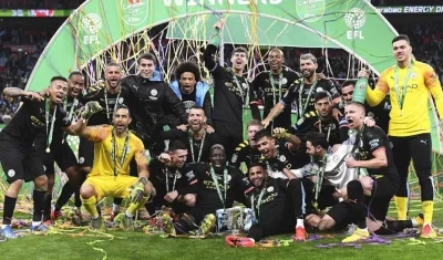 La celebración de los campeones.