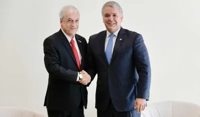 Presidente de Chile, Sebastián Piñera, y el de Colombia, Iván Duque.