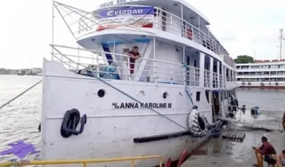 Embarcación donde se movilizaban las víctimas.