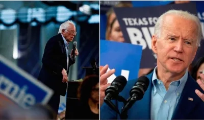 Bernie Sanders y Joe Biden.