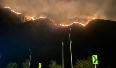 El voraz incendio en Quetame, Cundinamarca.