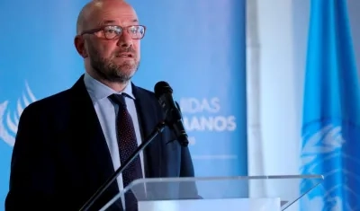 El representante en Colombia de la Alta Comisionada de Naciones Unidas para los Derechos Humanos, Alberto Brunori. 