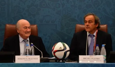 Joseph Blatter y Michel Platini.