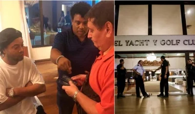 El exjugador del Barcelona y su hermano llegaron la tarde del miércoles al aeropuerto internacional de Asunción y pasaron sin problemas todos los controles.