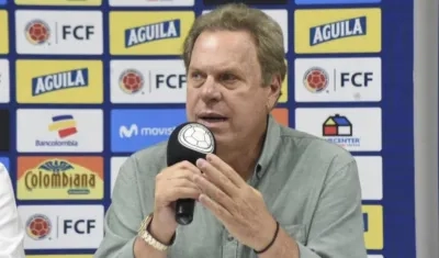 Ramón Jesurun, presidente de la Federación Colombiana de Fútbol.