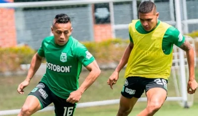 Vladimir Hernández, volante de Atlético Nacional. 