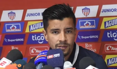 Sherman Cárdenas, volante de Junior. 