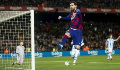 Lionel Messi, jugador argentino. 