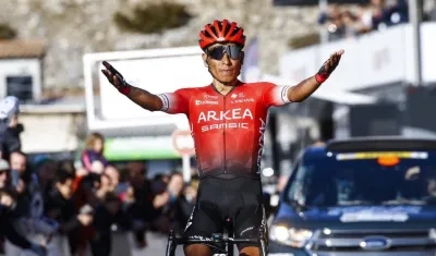 Nairo Quintana, ciclista colombiano, del Arkea. 