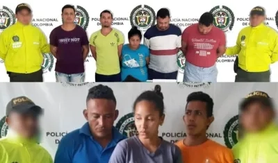 Banda de 'Los Brujos' (arriba) y 'Los Venenos' (abajo).