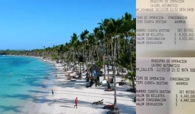 La familia realizó sus dos primeras consignaciones en octubre y noviembre para el viaje a Punta Cana.