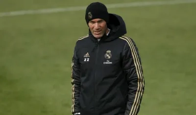 Zinedine Zidane, técnico del Real Madrid. 