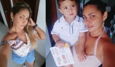 Haillen María Duarte Beleño y su hijo de 2 años. (foto autorizada por su familia para contribuir en su búsqueda).