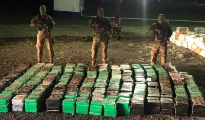Más de 3 mil paquetes de droga decomisadas en Bocas del Toro.