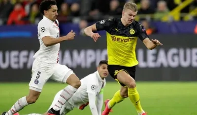 Imagen del partido de ida, disputado en Alemania.