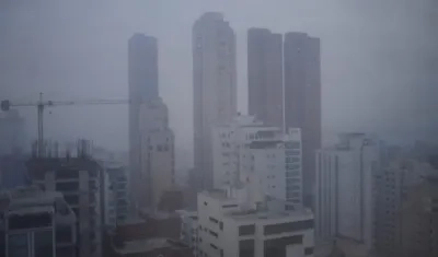Así estaba el norte de la ciudad.