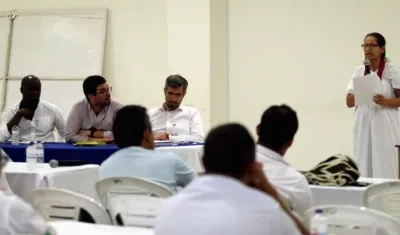 Reunión con comunidades indígenas.