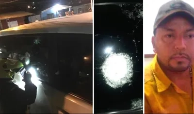 Víctima del atentado a bala en Santa Marta. 