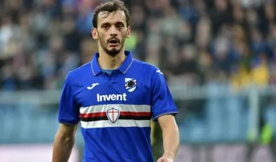 Manolo Gabbiadini, jugador de la Sampdoria. 