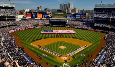 Yankee Stadium durante el acto del Día Inaugural. 