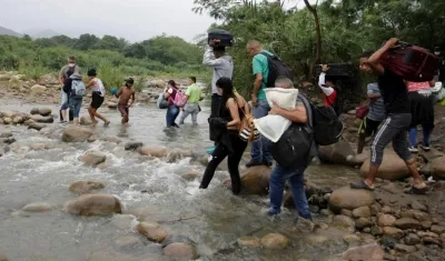 Así se ve la situación en los pasos ilegales.