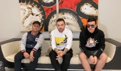 Ósmar Pérez, Jessi Uribe y Yeison Jiménez, cantantes colombianos.