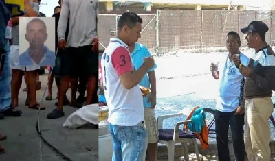 Jhon Francisco Pineda Vargas y sus familiares.