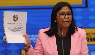 La vicepresidenta ejecutiva de Venezuela, Delcy Rodríguez.