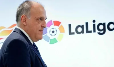 El presidente de LaLiga, Javier Tebas.