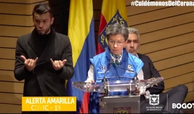 Claudia López, alcaldesa de Bogotá.