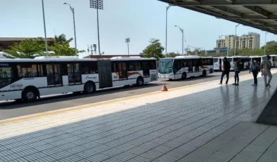 Así luce la estación Joe Arroyo de Transmetro.