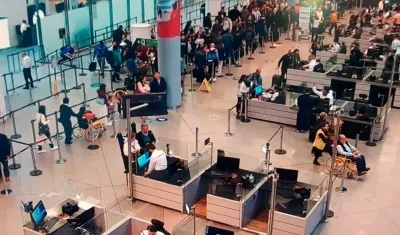 Vista del aeropuerto El Dorado.