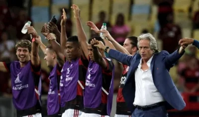 Jorge Jesús, técnico del Flamengo. 