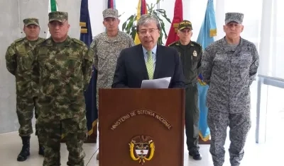 Carlos Holmes Trujillo, ministro de Defensa.