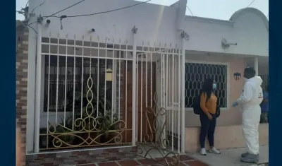 En esta vivienda fue encontrada la mujer en Simón Bolívar.