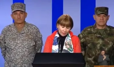 La ministra del Interior, Alicia Arango.