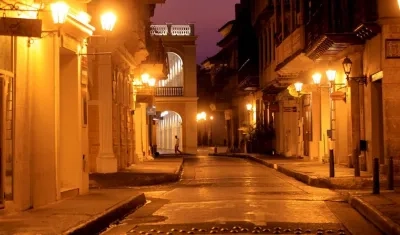 Calles de Cartagena en toque de queda.