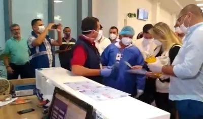 Inspección realizada por los funcionarios de la CGR.