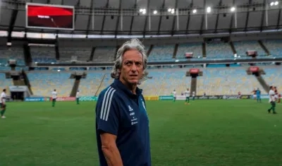 Jorge Jesus, técnico del Flamengo. 