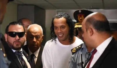 Ronaldinho, exjugador brasileño. 