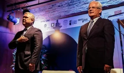 El Presidente Iván Duque y el Alcalde de Popayán.
