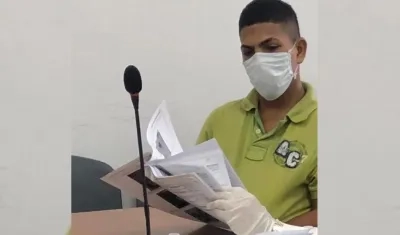 Jesús David Seña Romero, capturado en la investigación por el homicidio de tres personas en Nueva Colombia.