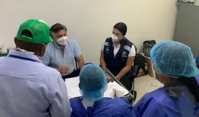 El Secretario de Salud de Soledad en la presentación de call center para Covid-19.