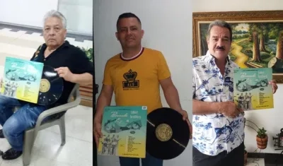 Elber ‘El Chino’ Barraza, Laín Domínguez y Nelson Fontalvo.