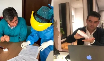 Alcaldesa de Bogota y Gobernador de Cundinamarca.