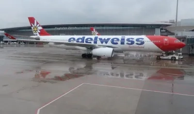 Edelweiss Airlines hará el vuelo chárter.