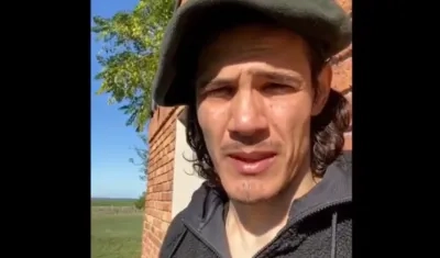 El delantero Edinson Cavani.